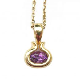 French 18ct gold fob pendant
