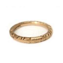 Small gold split ring