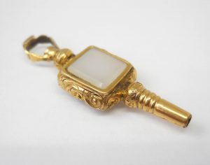 Antique 19th century gold cased watch key