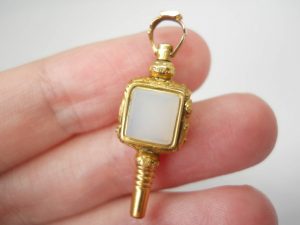 Antique 19th century gold cased watch key