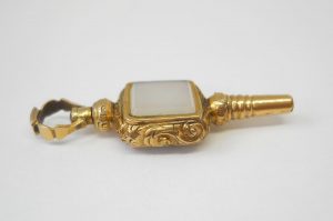 Antique 19th century gold cased watch key