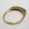 Vintage five stone garnet 9ct gold ring