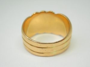 Antique Victorian 18ct gold keeper ring, circa 1900
