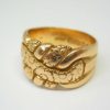 Antique Victorian 18ct gold keeper ring, circa 1900