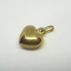 Vintage Italian 9ct gold chubby puffy heart charm