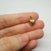 Vintage Italian 9ct gold chubby puffy heart charm