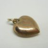 Antique midi size 9ct gold puffy heart charm