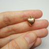 Antique 9ct rose gold puffy heart charm