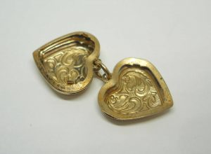 Vintage 9ct gold opening heart locket