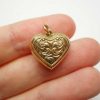 Vintage 9ct gold opening heart locket